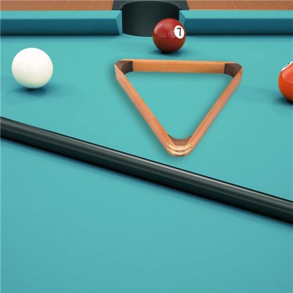 Solid Wood Billiard 8-Ball Triangle / 9-Ball Diamond Pool Ball Racks for 2-1/4" - Picture 6 of 6